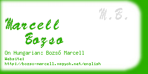 marcell bozso business card
